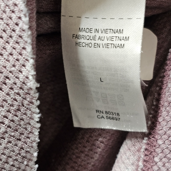 Lucky Brand Retro Faded Thermal Long Sleeve Top Size Large - Picture 4 of 6